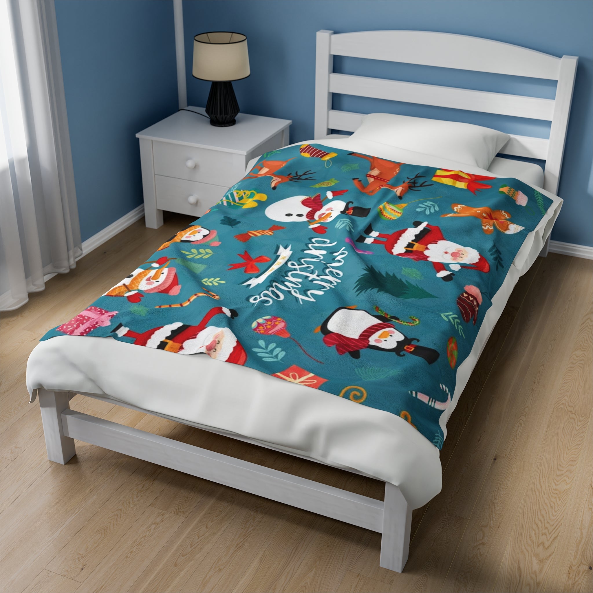 Christmas plush online blankets