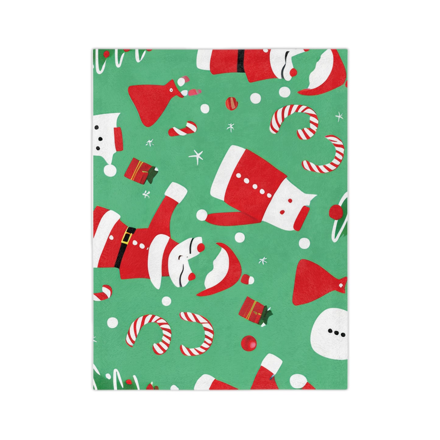 Christmas Velveteen Minky Blanket – Ultra-Soft Fleece Throw in Multiple Sizes