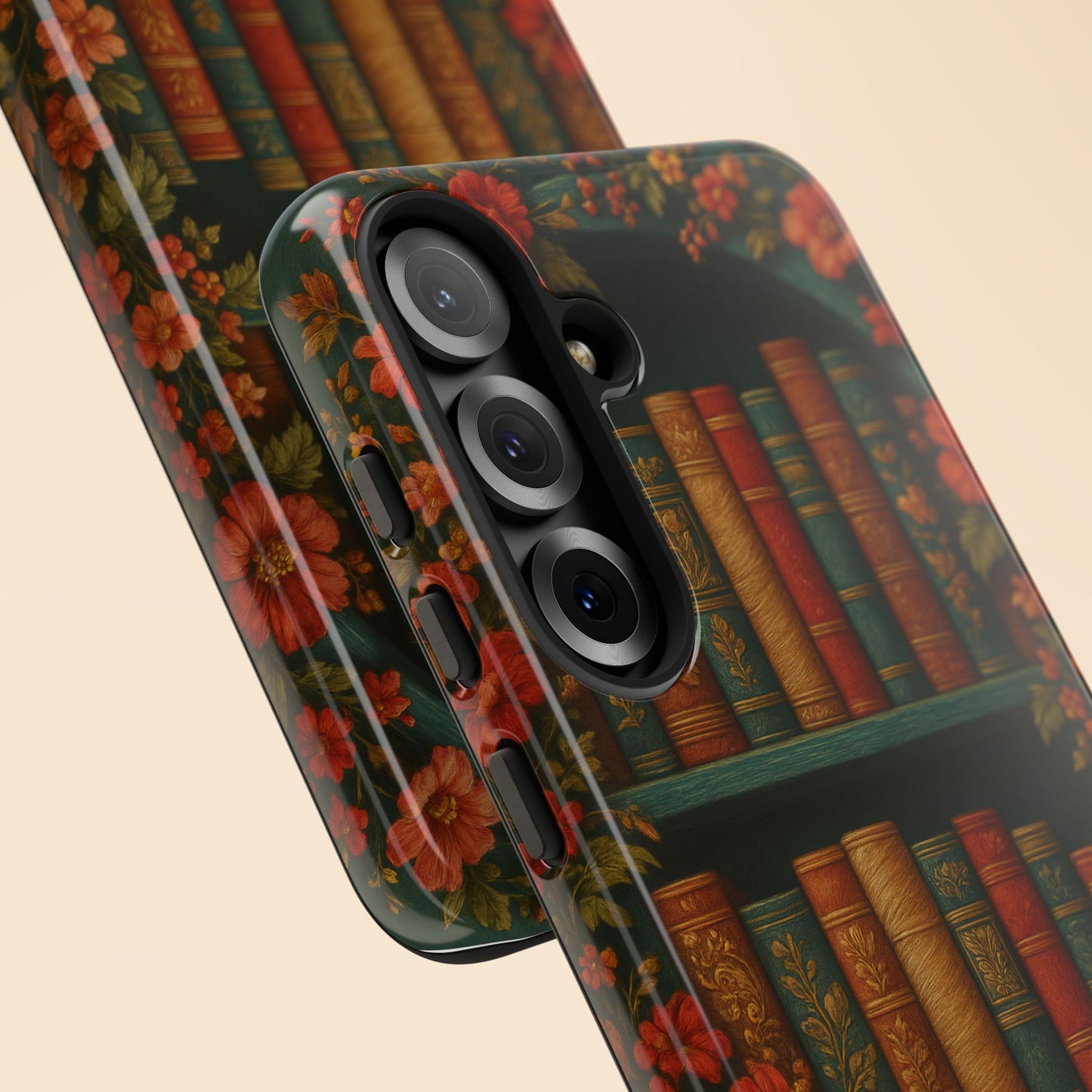 Phone Case - Bookshelf Vintage Book Lover's iPhone & Samsung Cover