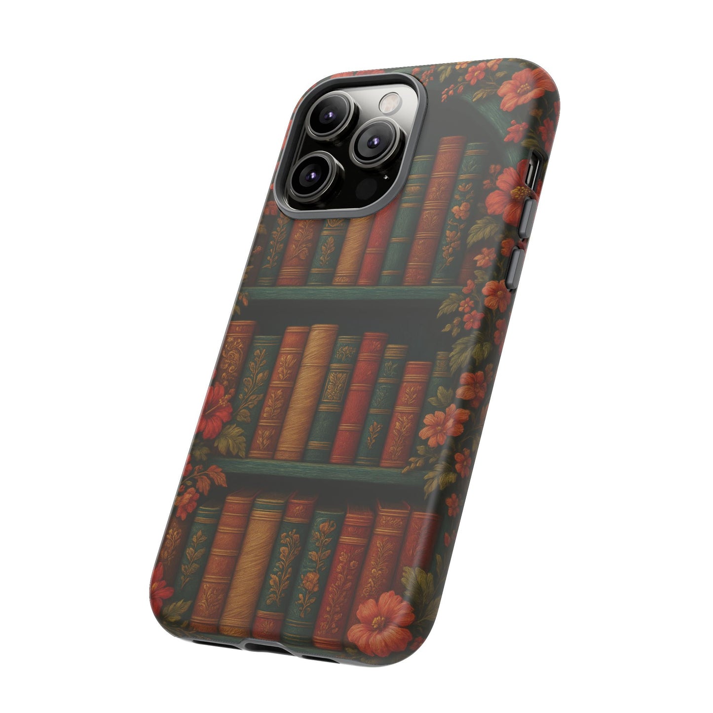 Phone Case - Bookshelf Vintage Book Lover's iPhone & Samsung Cover