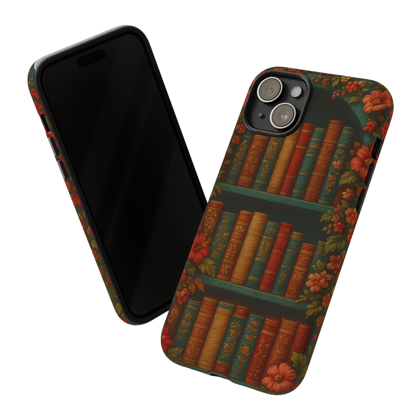 Phone Case - Bookshelf Vintage Book Lover's iPhone & Samsung Cover