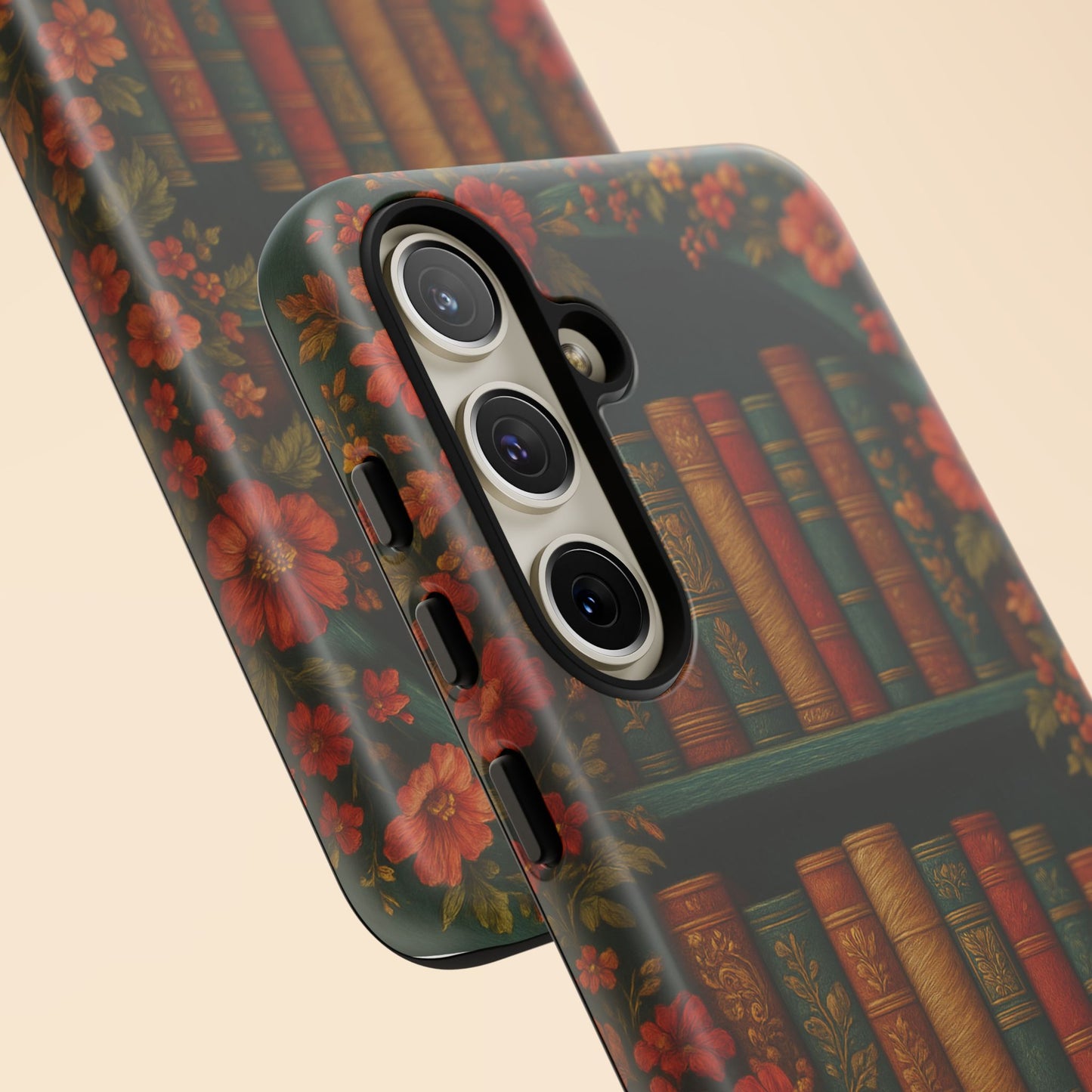 Phone Case - Bookshelf Vintage Book Lover's iPhone & Samsung Cover