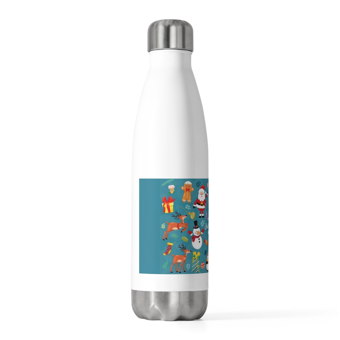 Christmas 20oz Insulated Stainless Steel Bottle – Festive Hot & Cold Drink Flask