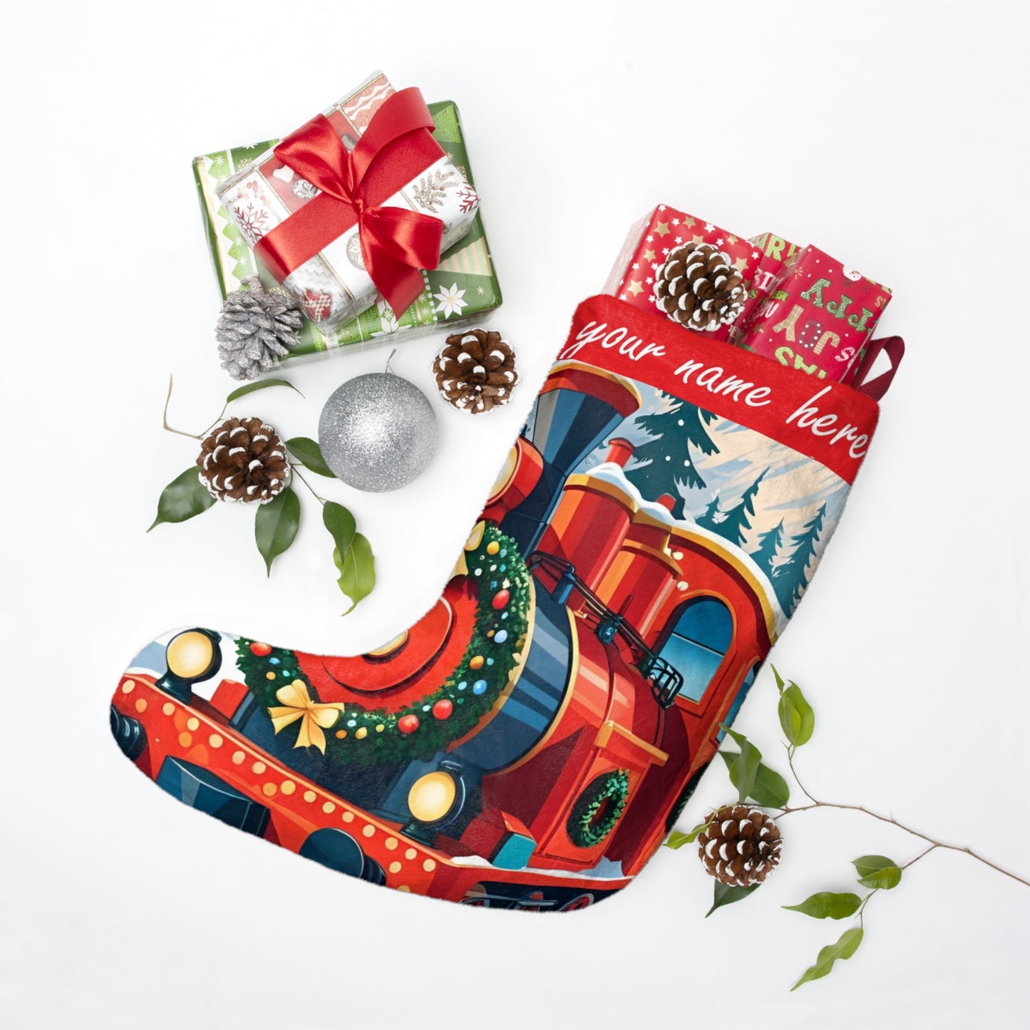 Custom Christmas Stocking for Kids or Adults – Personalized Holiday Gift