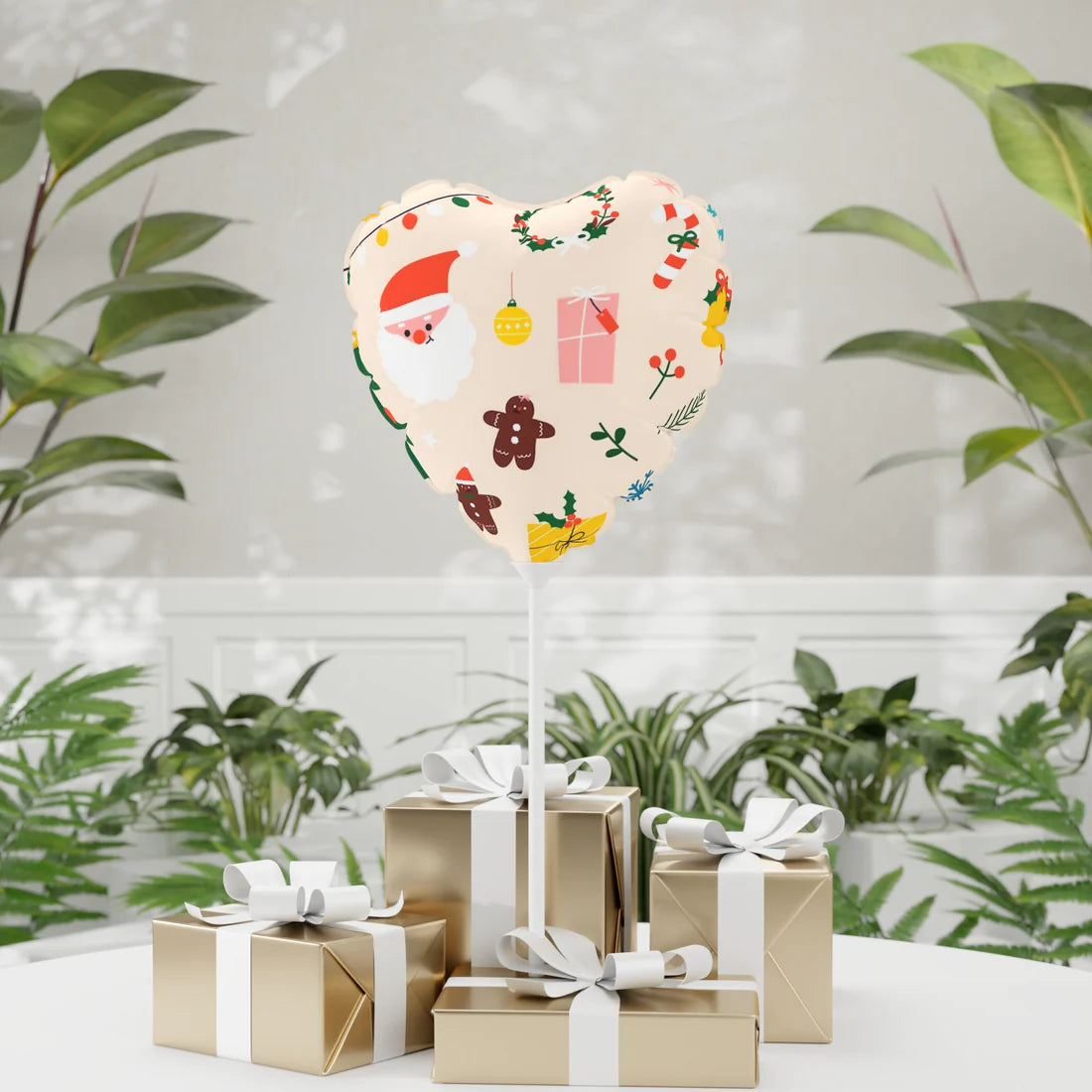Christmas Balloon (Round and Heart-shaped), 11"