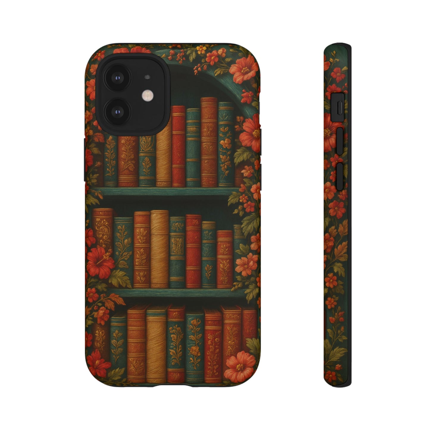 Phone Case - Bookshelf Vintage Book Lover's iPhone & Samsung Cover