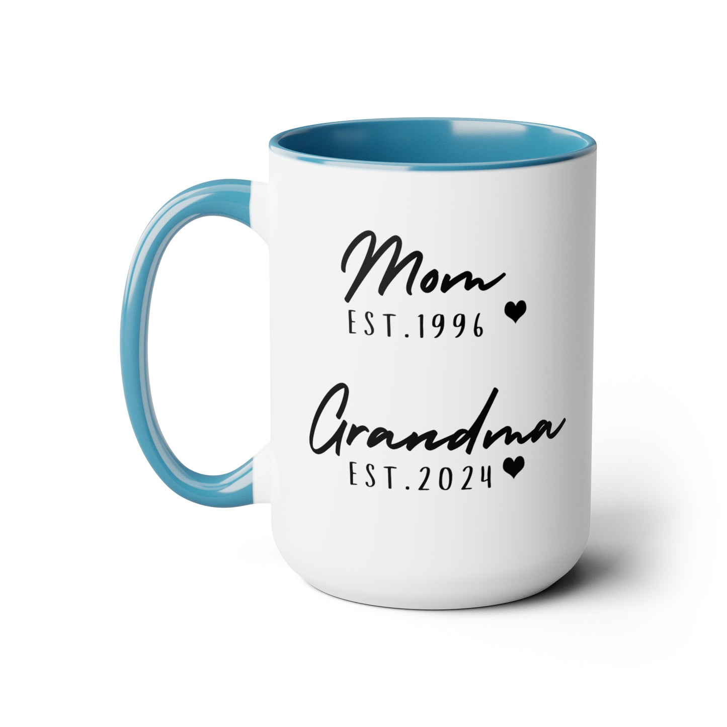 Mom & Grandmaa Custom Year Birthday Mug, Mother's Day Gift