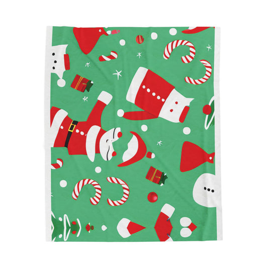 Luxurious Christmas Velveteen Plush Blanket – Warm and Cozy Throw