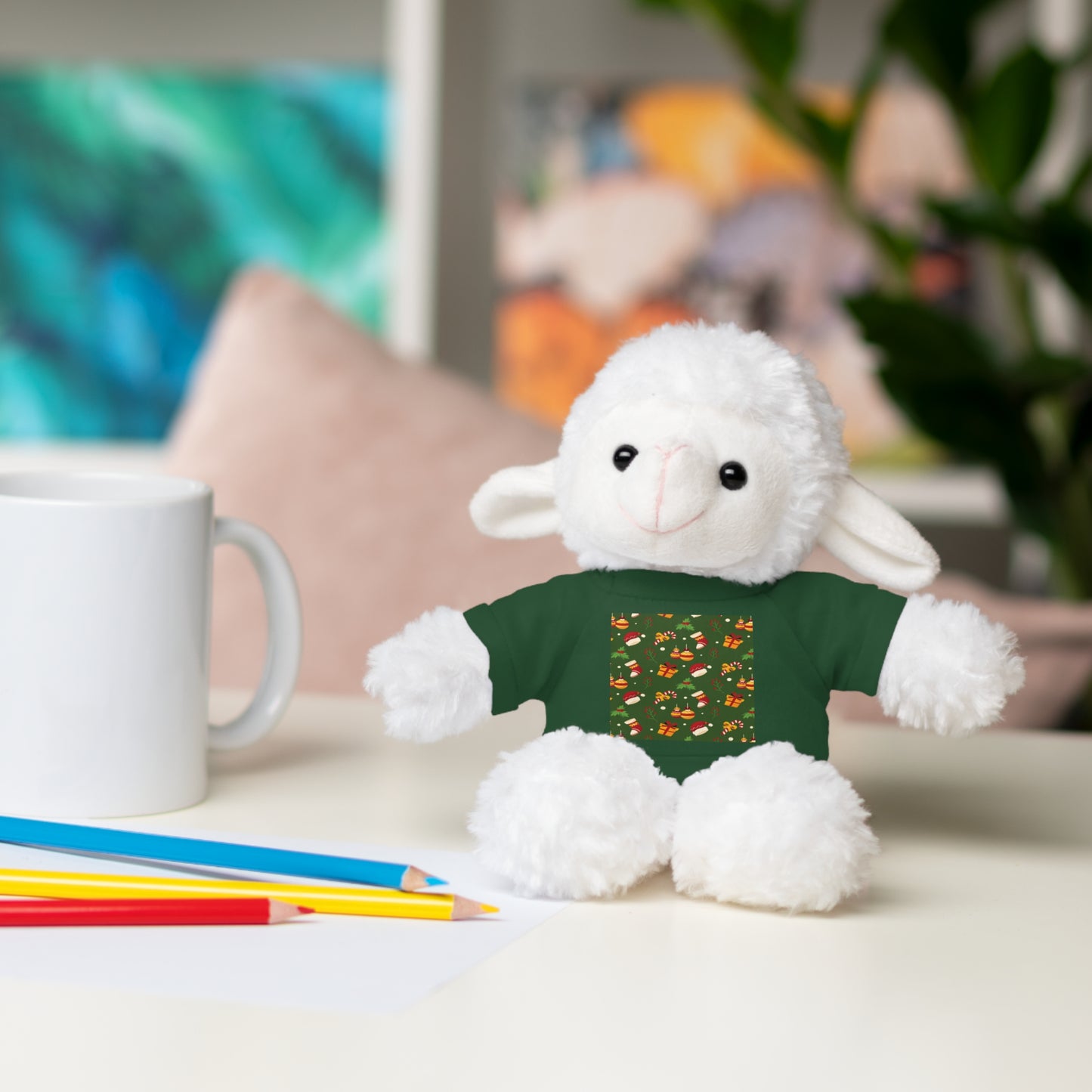 Dark Green Stuffed Animals with Tee