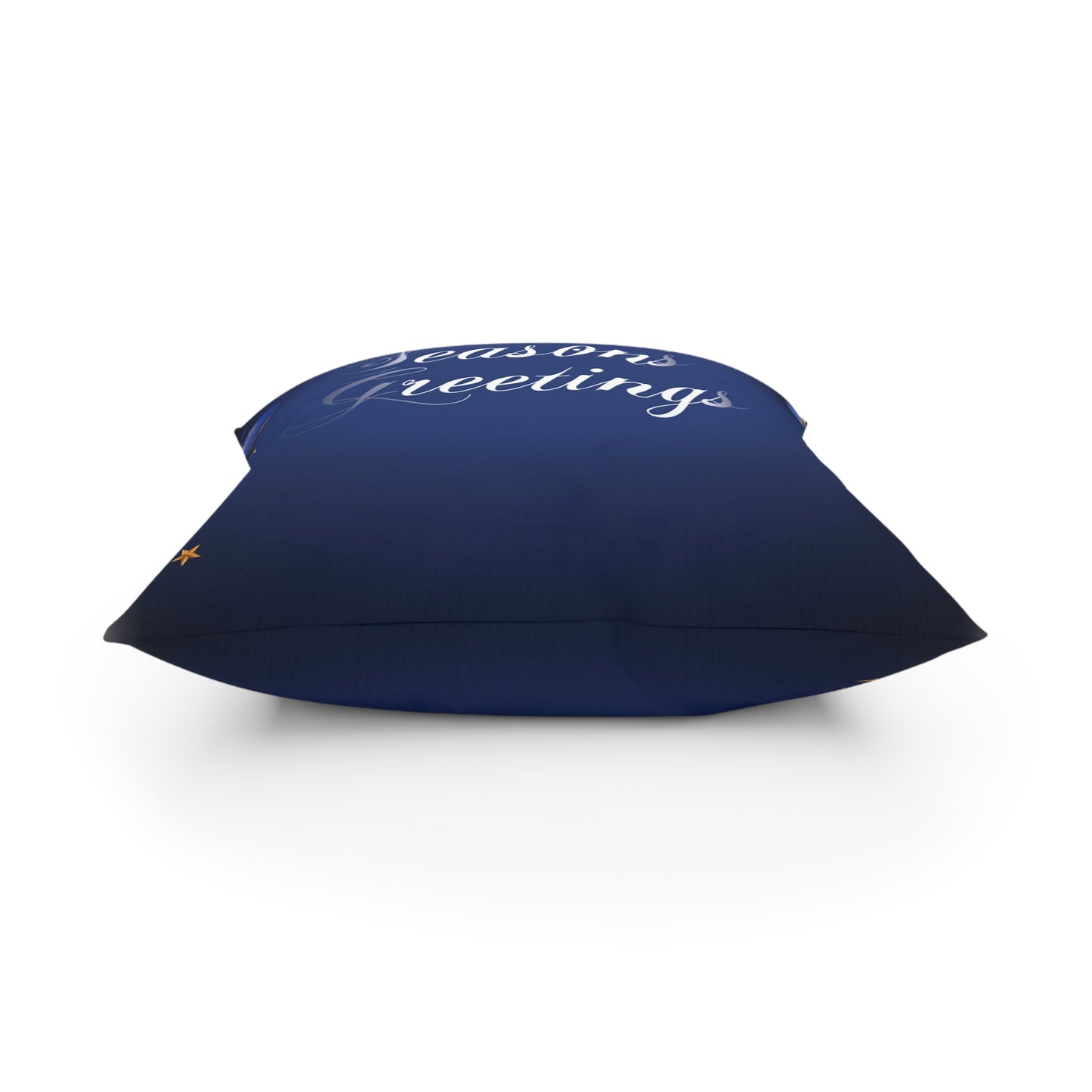Hoilday Broadcloth Pillow, Dark Blue
