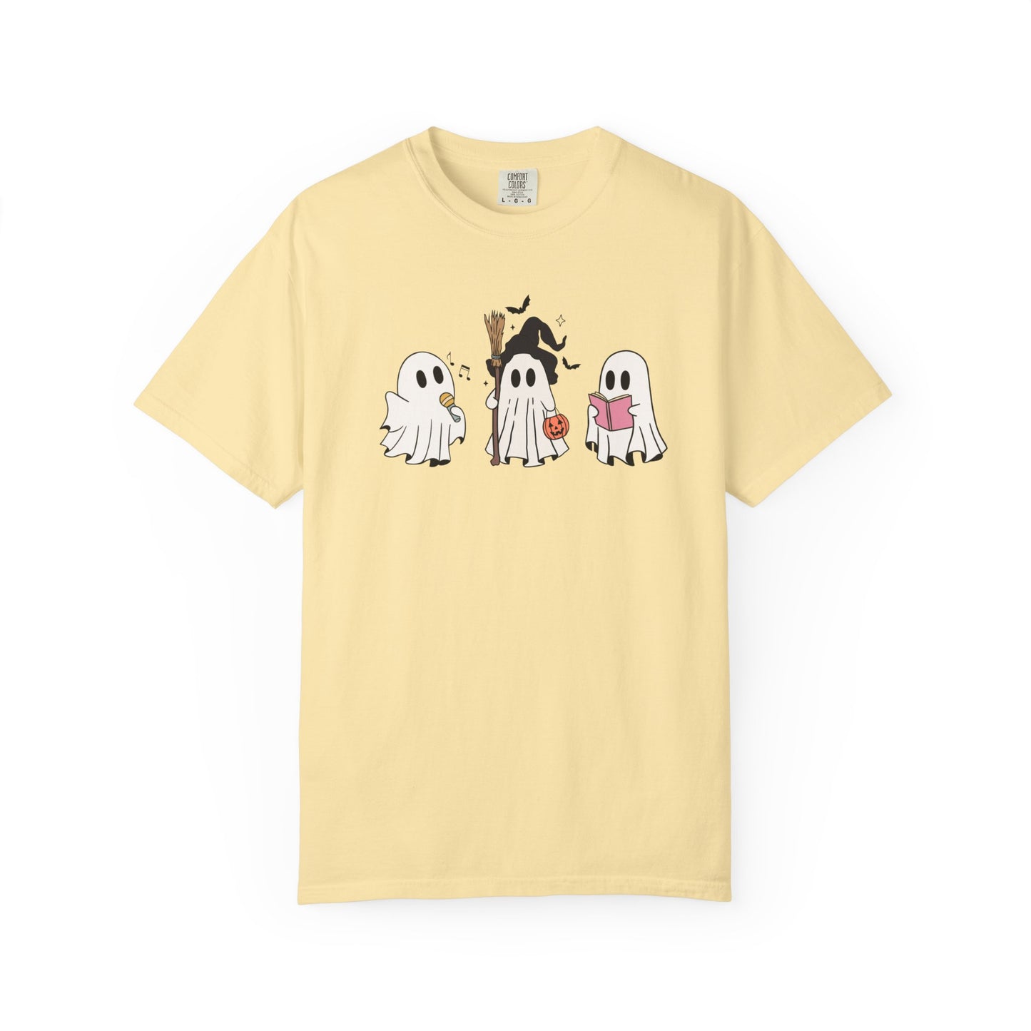 Cute Ghost Friends Halloween T-Shirt – Fun Cartoon Graphic Tee for Spooky Season
