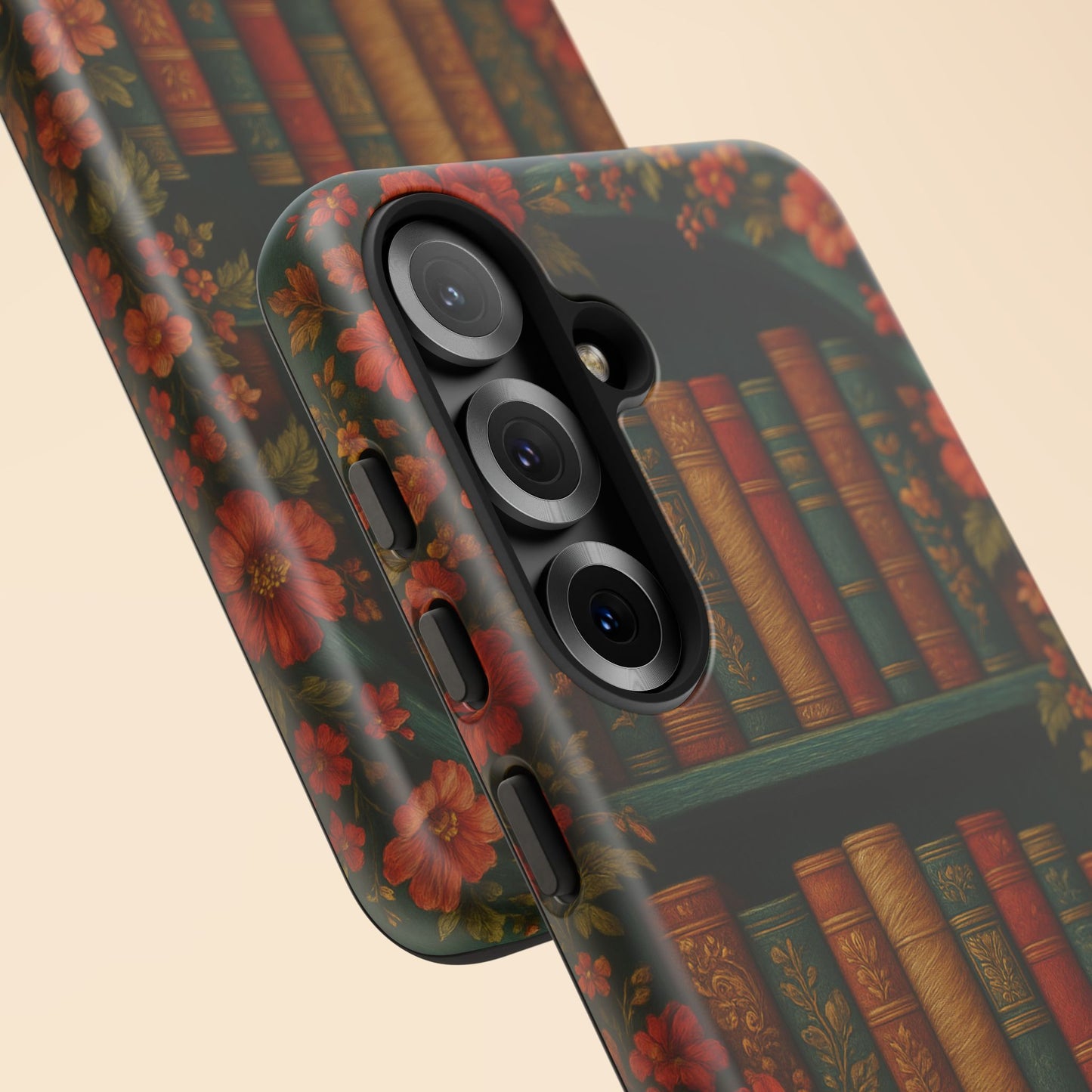 Phone Case - Bookshelf Vintage Book Lover's iPhone & Samsung Cover
