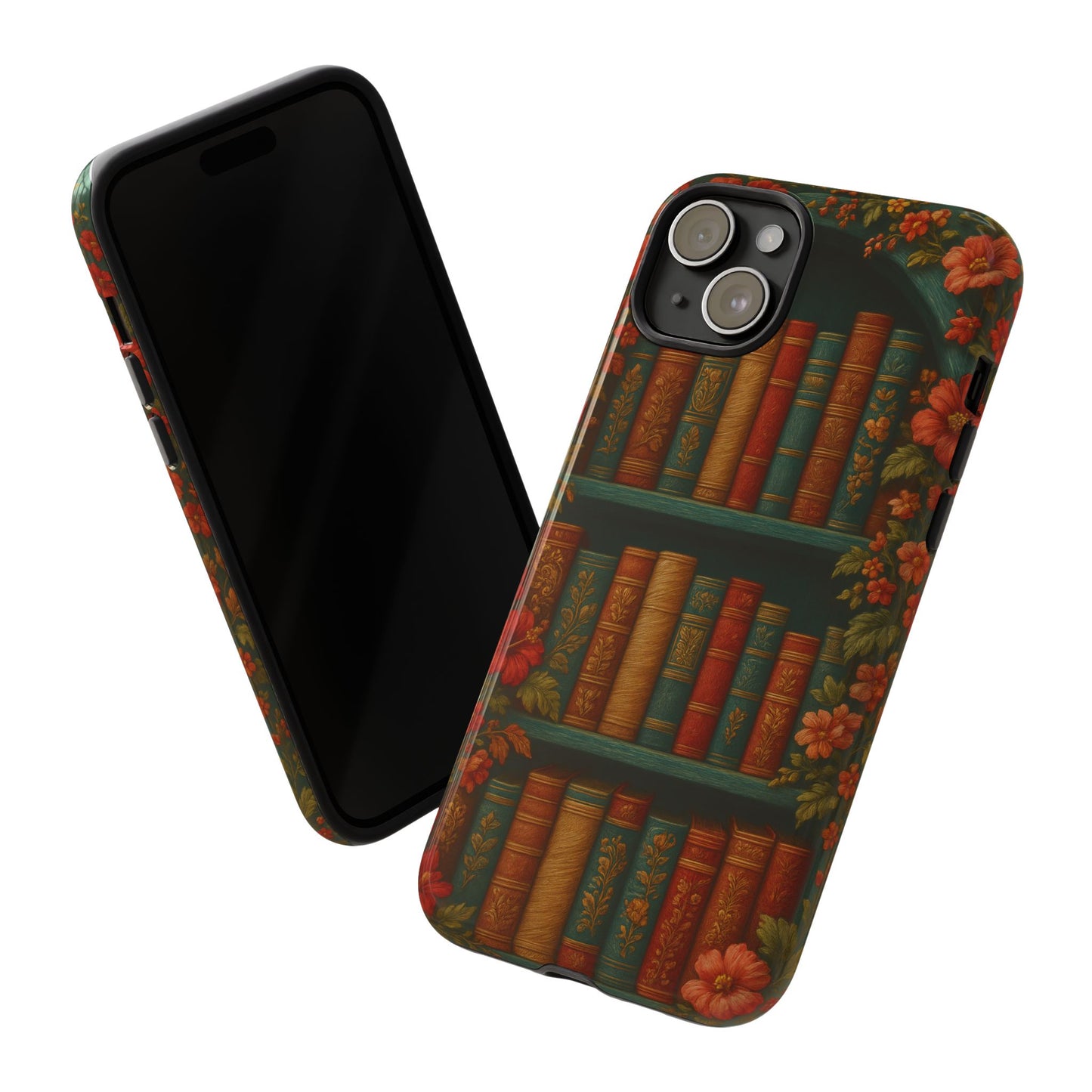Phone Case - Bookshelf Vintage Book Lover's iPhone & Samsung Cover