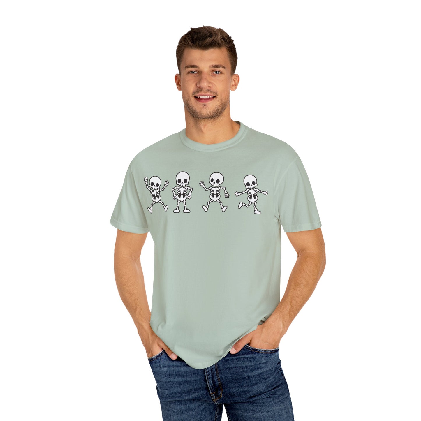 Dancing Skeletons Halloween T-Shirt – Fun Spooky Graphic Tee for Adults & Teens