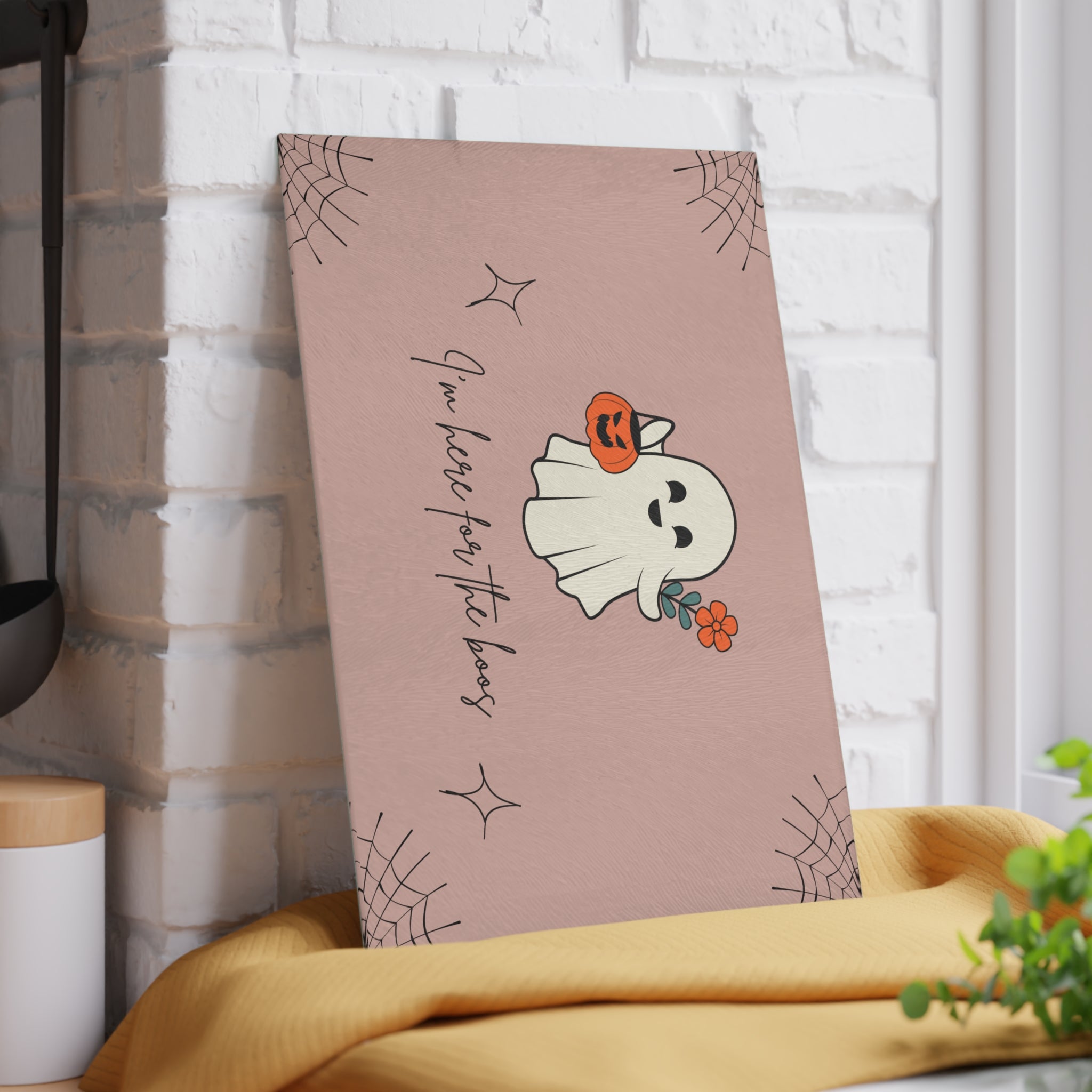 Cute Halloween Placemat with Ghost and Pumpkin Design