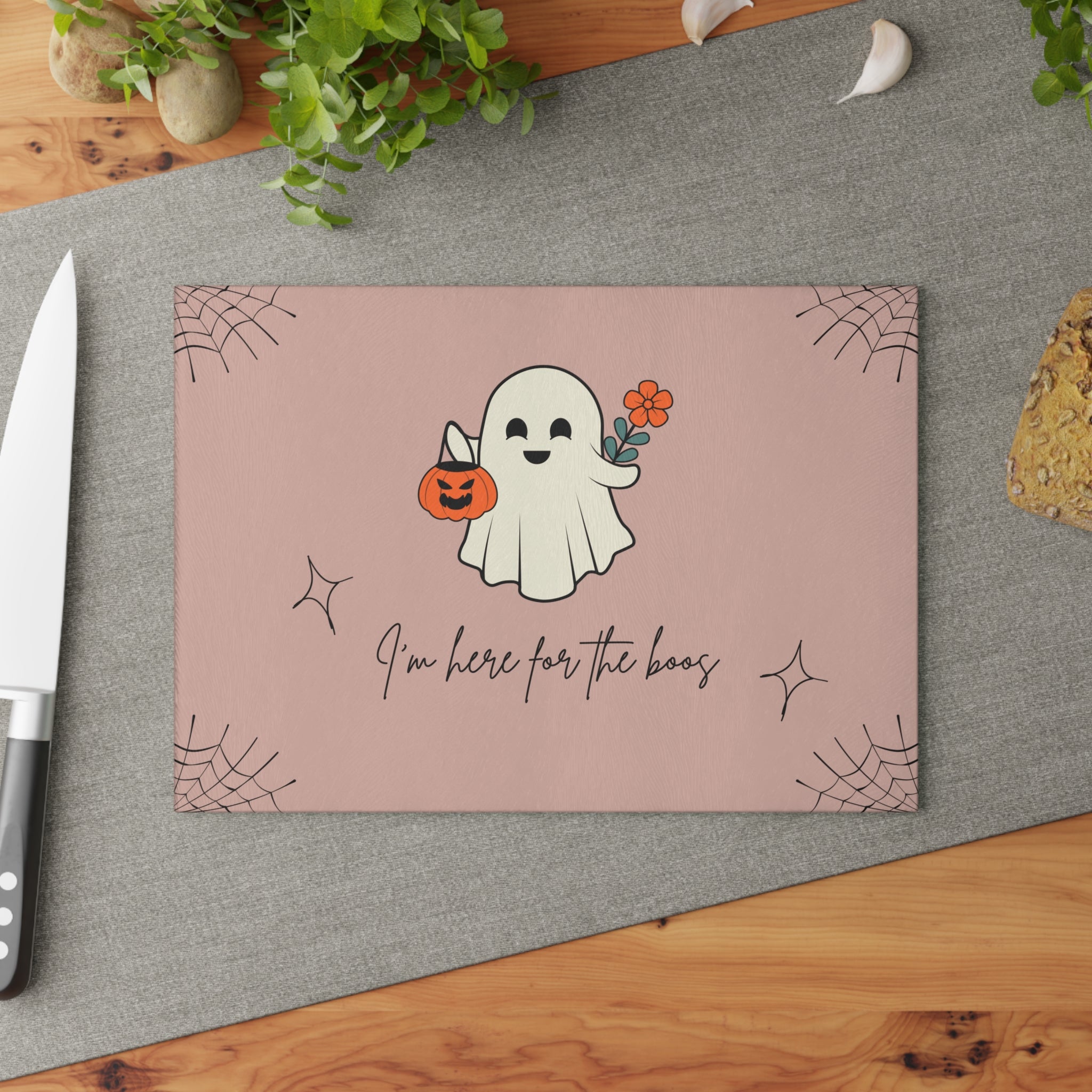 Cute Halloween Placemat with Ghost and Pumpkin Design
