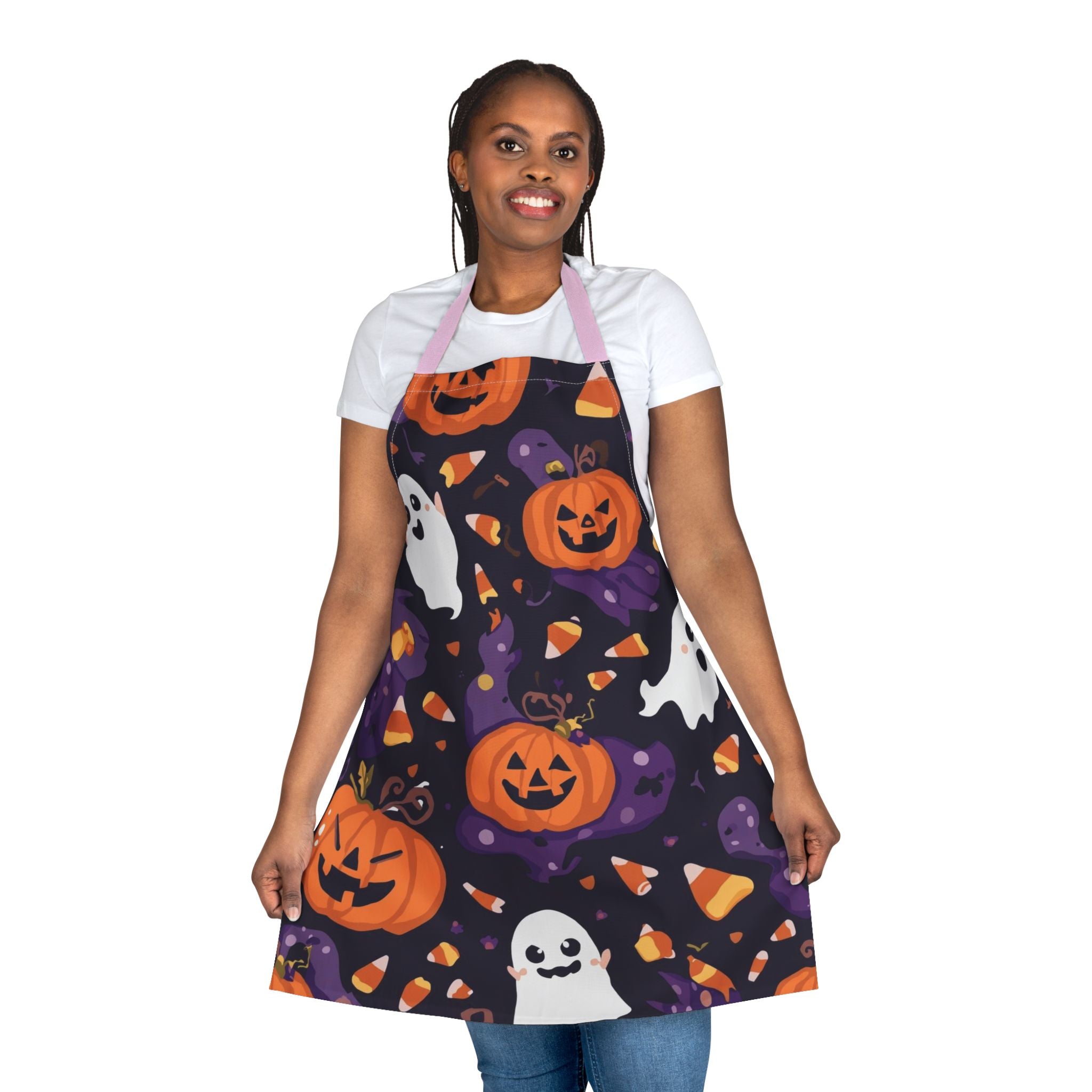 Halloween Apron – Festive Cooking and Baking Apron for Halloween Parties and Fall Kitchen Fun