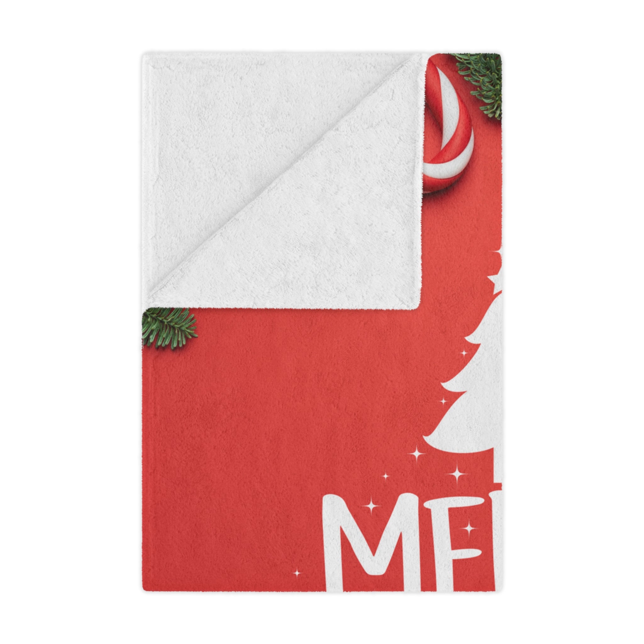 Merry Christmas, Spread Love and Joy Printed Minky Blanket