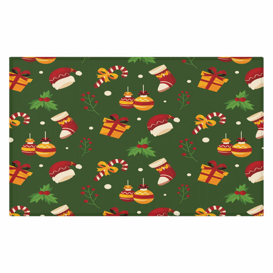 Christmas Dornier Rug, Green