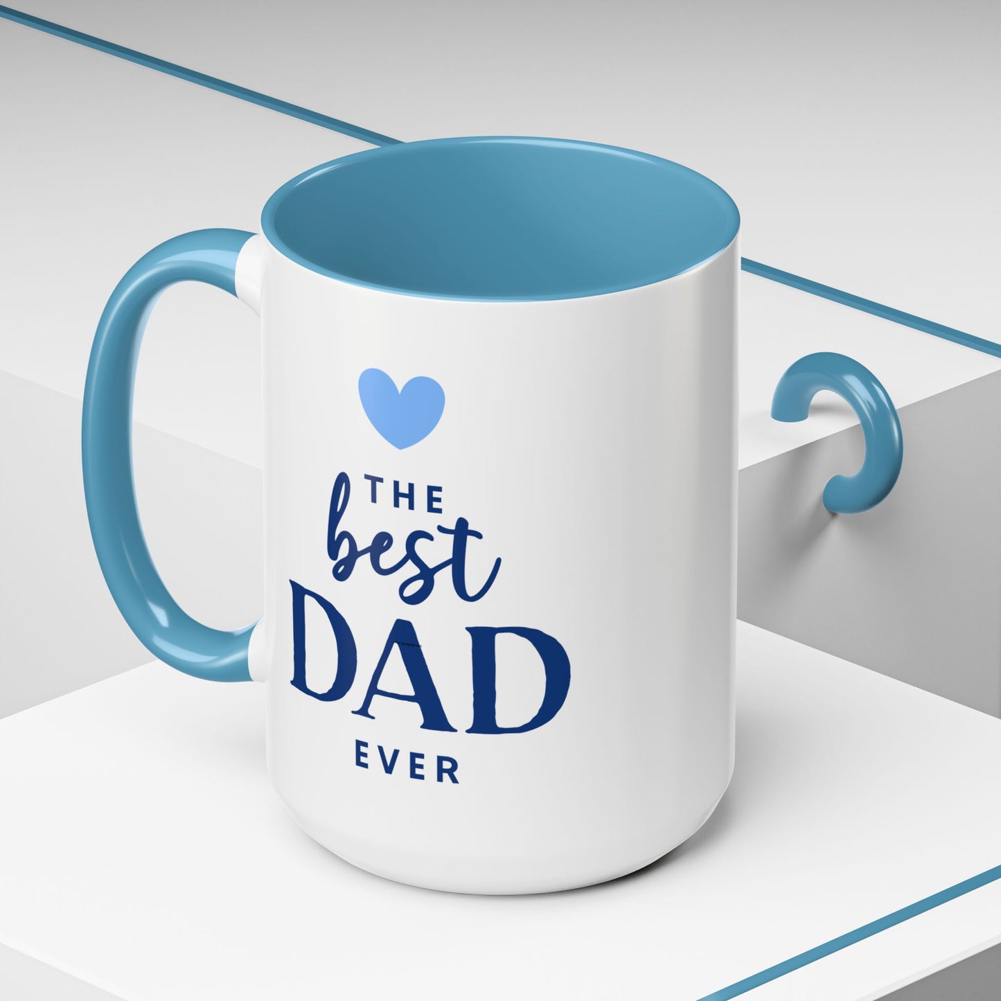Best Dad Ever Coffee Mug – Personalized Father’s Day Gift for New Parent & Grandparent – 11oz, 15oz