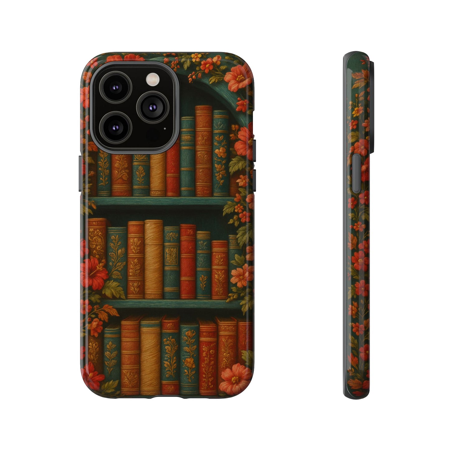 Phone Case - Bookshelf Vintage Book Lover's iPhone & Samsung Cover