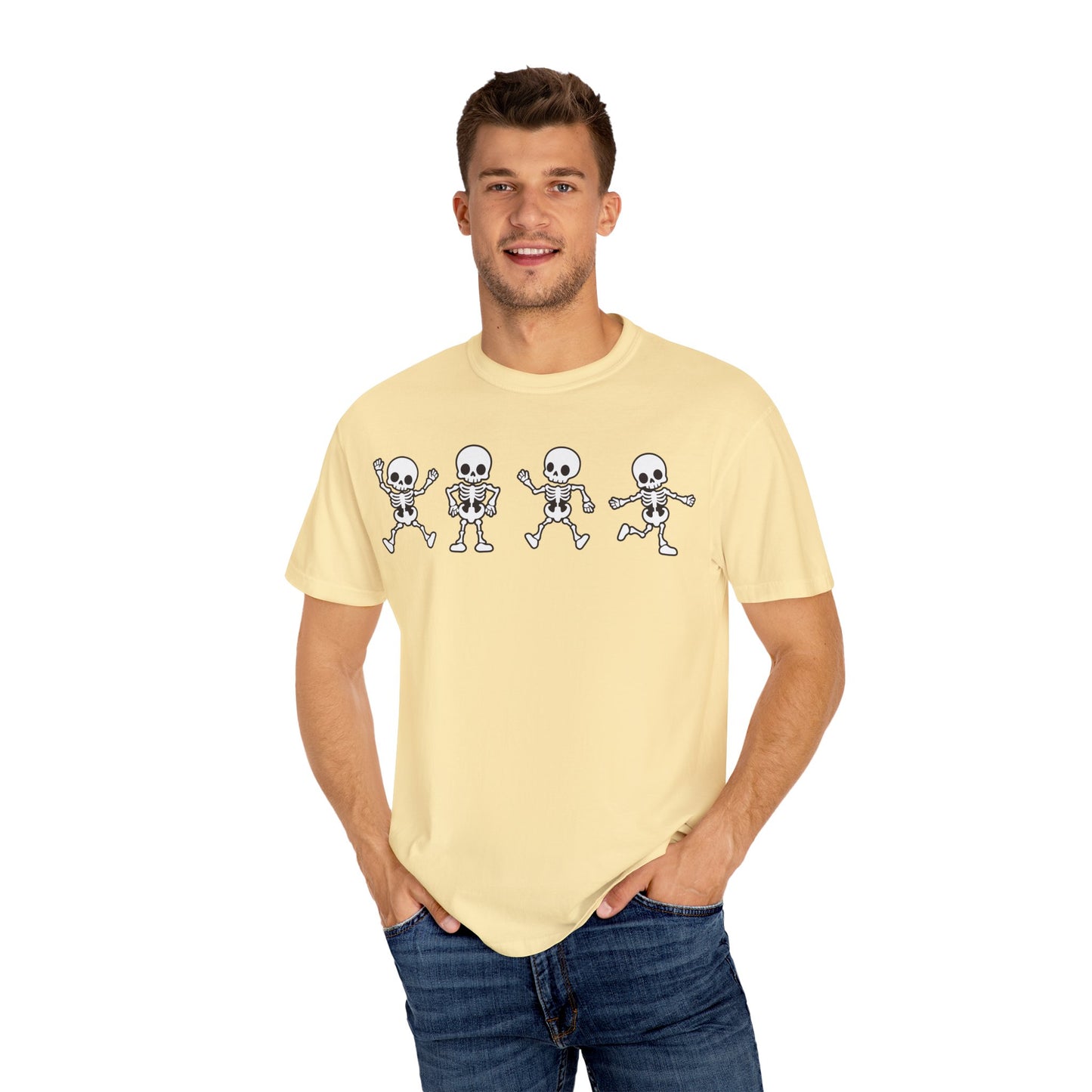 Dancing Skeletons Halloween T-Shirt – Fun Spooky Graphic Tee for Adults & Teens