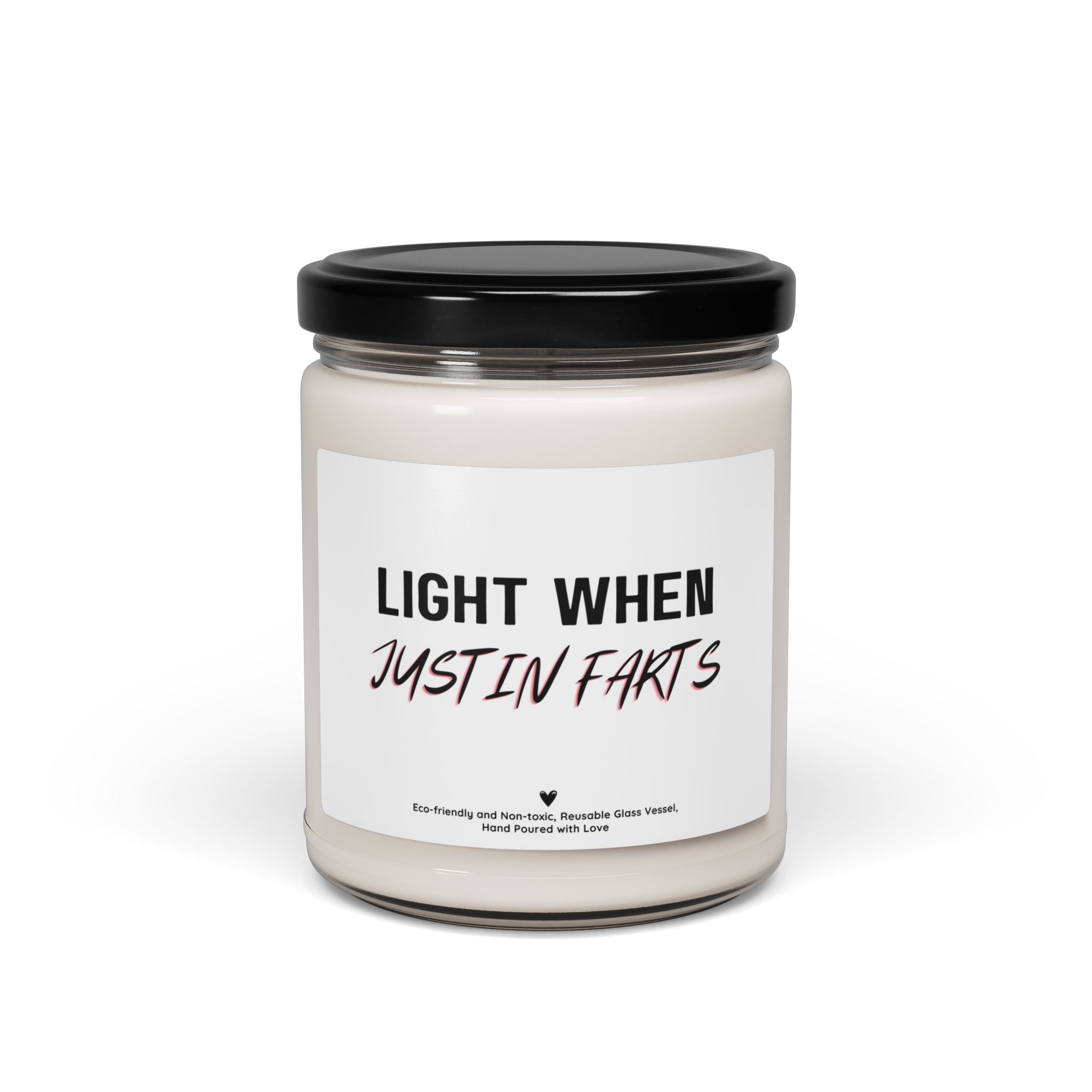 Custom Name Soy Candle – “Light When [Name] Farts” Funny Personalized Gag Gift Candle, 9oz
