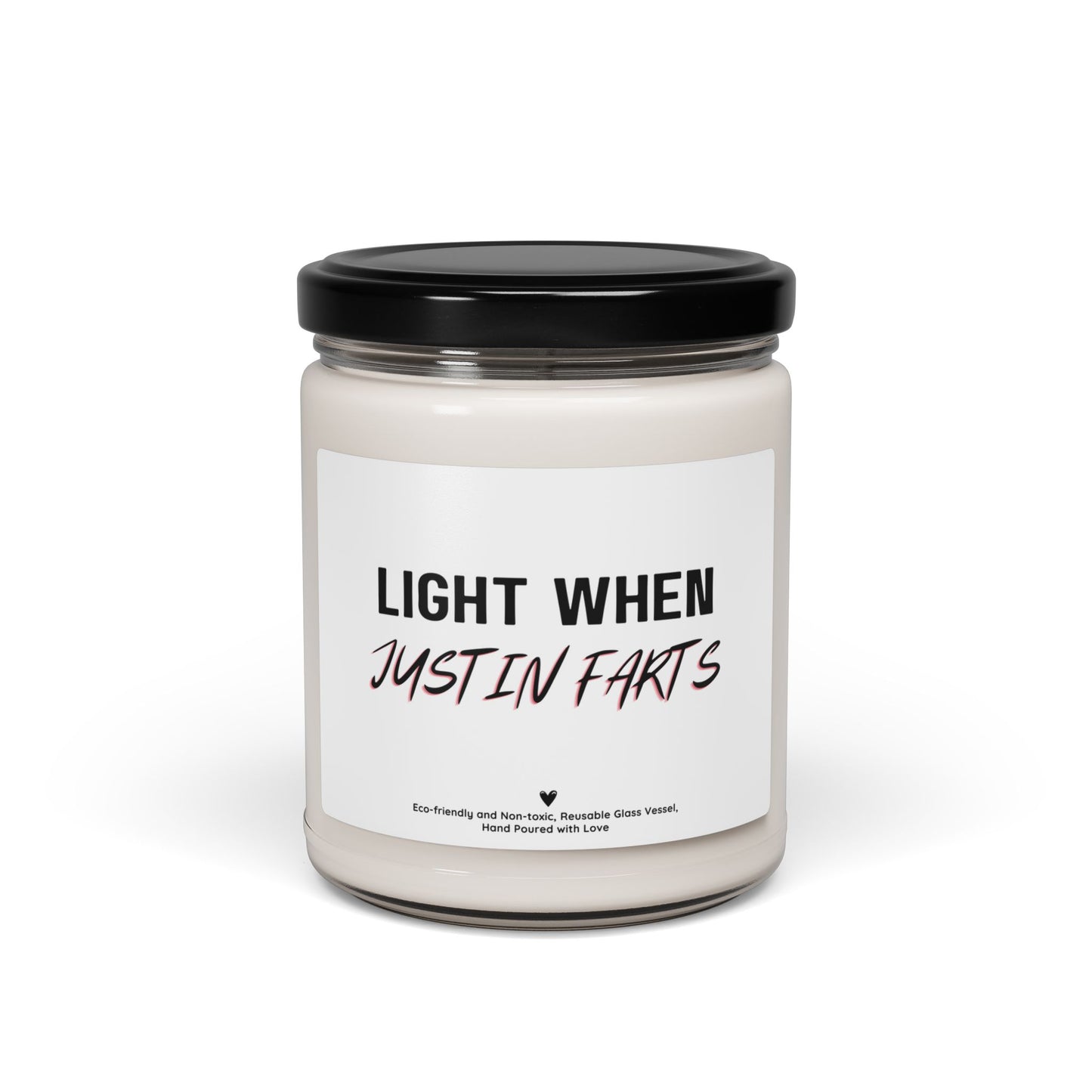 Custom Name Soy Candle – “Light When [Name] Farts” Funny Personalized Gag Gift Candle, 9oz