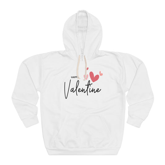 Valentine's Hoodie, Unisex Pullover Hoodie with Valentine's Day Print, Valentine's Gift