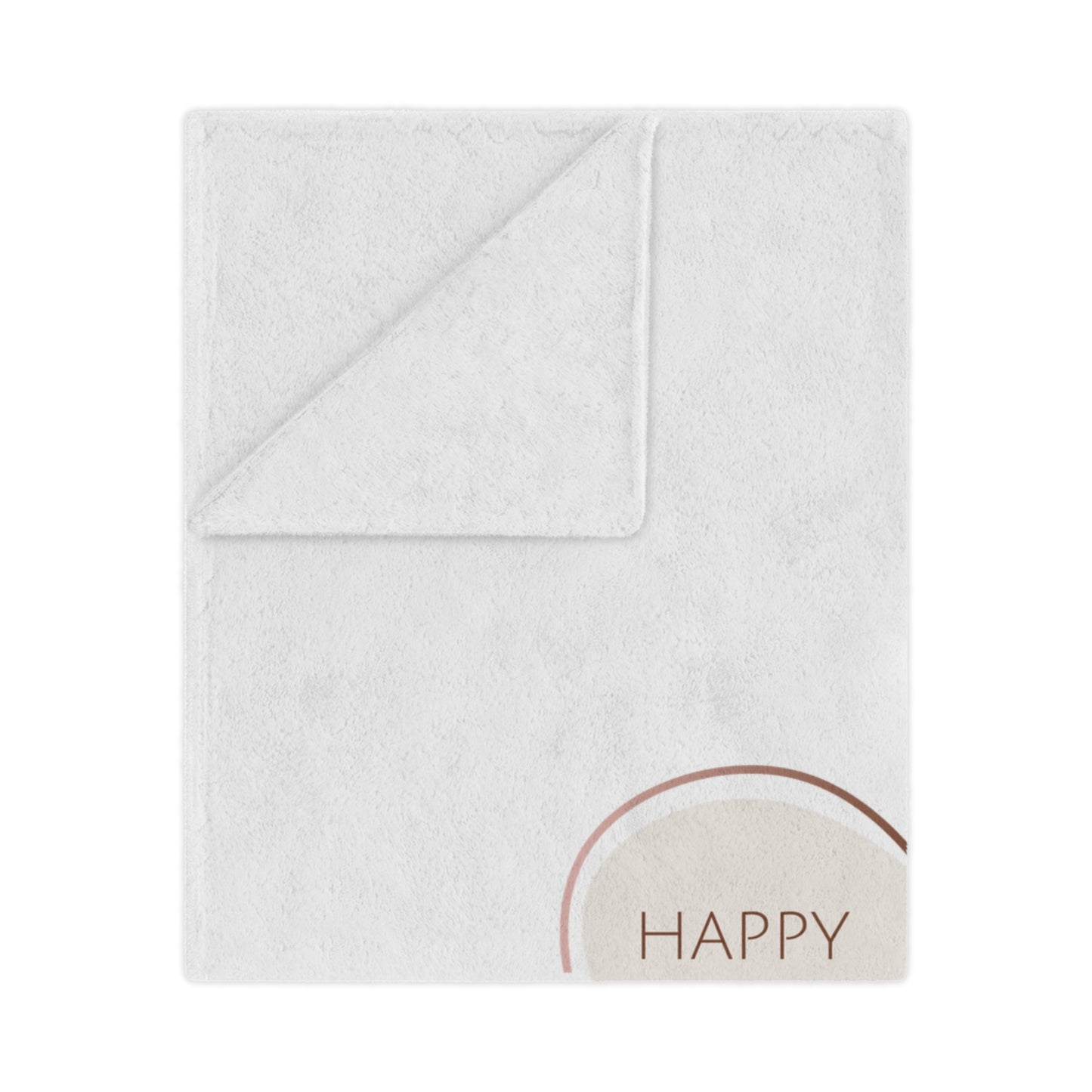 Happy Valentine inside Heart Printed Velveteen Minky Blanket