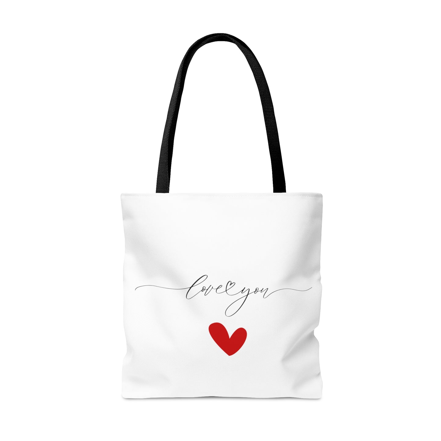 Valentine Tote Bags, Love You with Small Heart Tote Bag