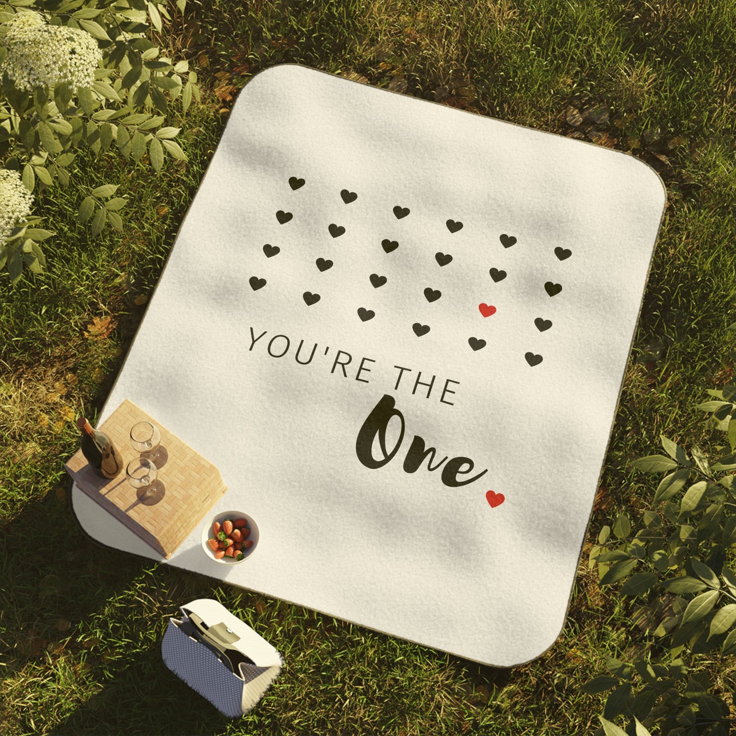 You are the one Picnic Blanket for Valentine Day