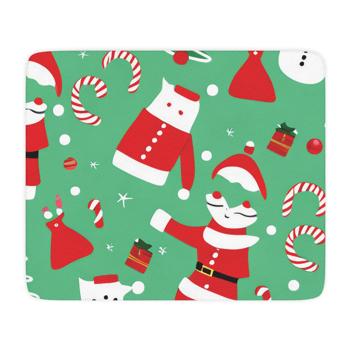 Christmas Tan Sherpa Blanket – Ultra-Soft Mink & Sherpa Throw
