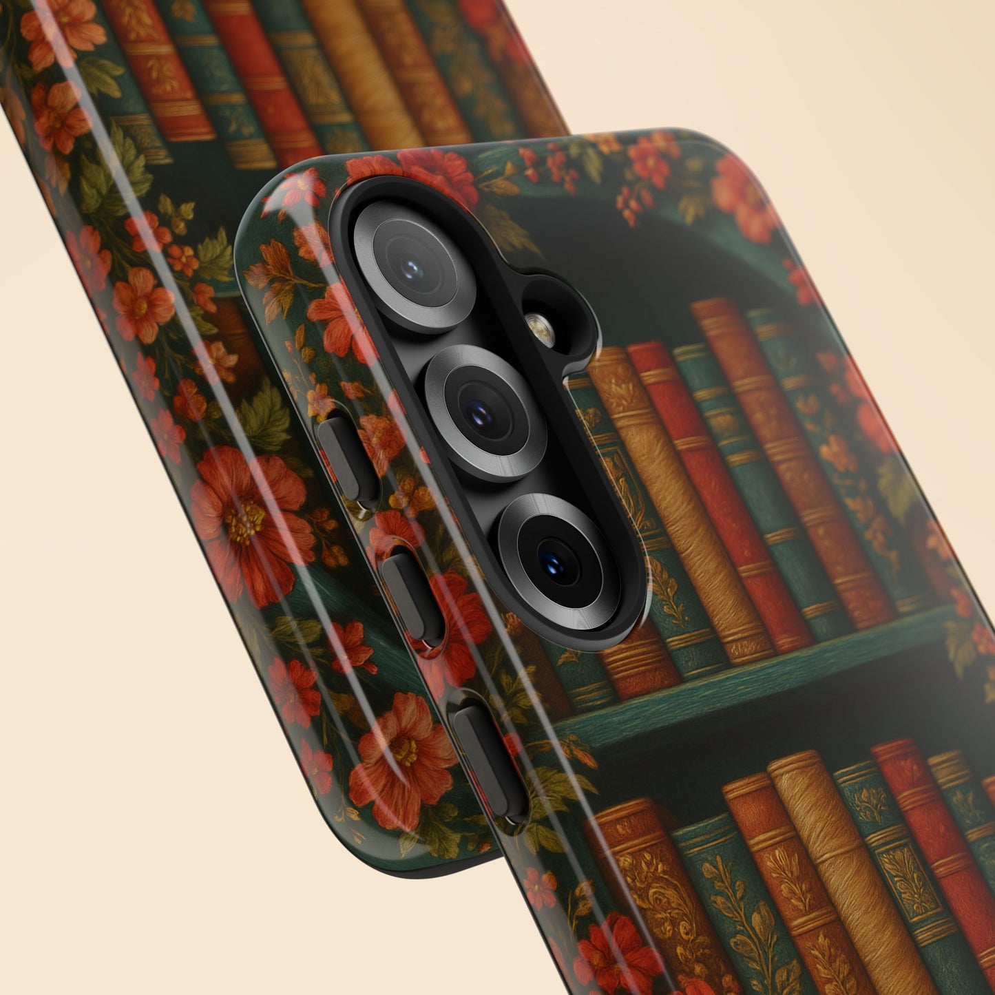 Phone Case - Bookshelf Vintage Book Lover's iPhone & Samsung Cover