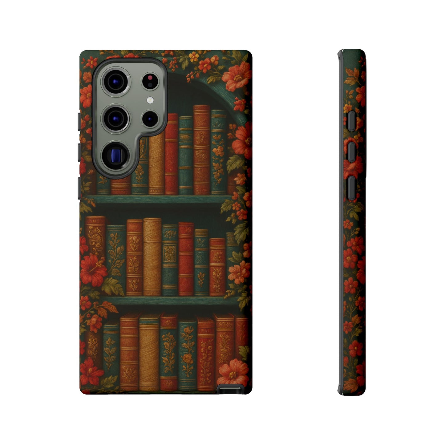 Phone Case - Bookshelf Vintage Book Lover's iPhone & Samsung Cover