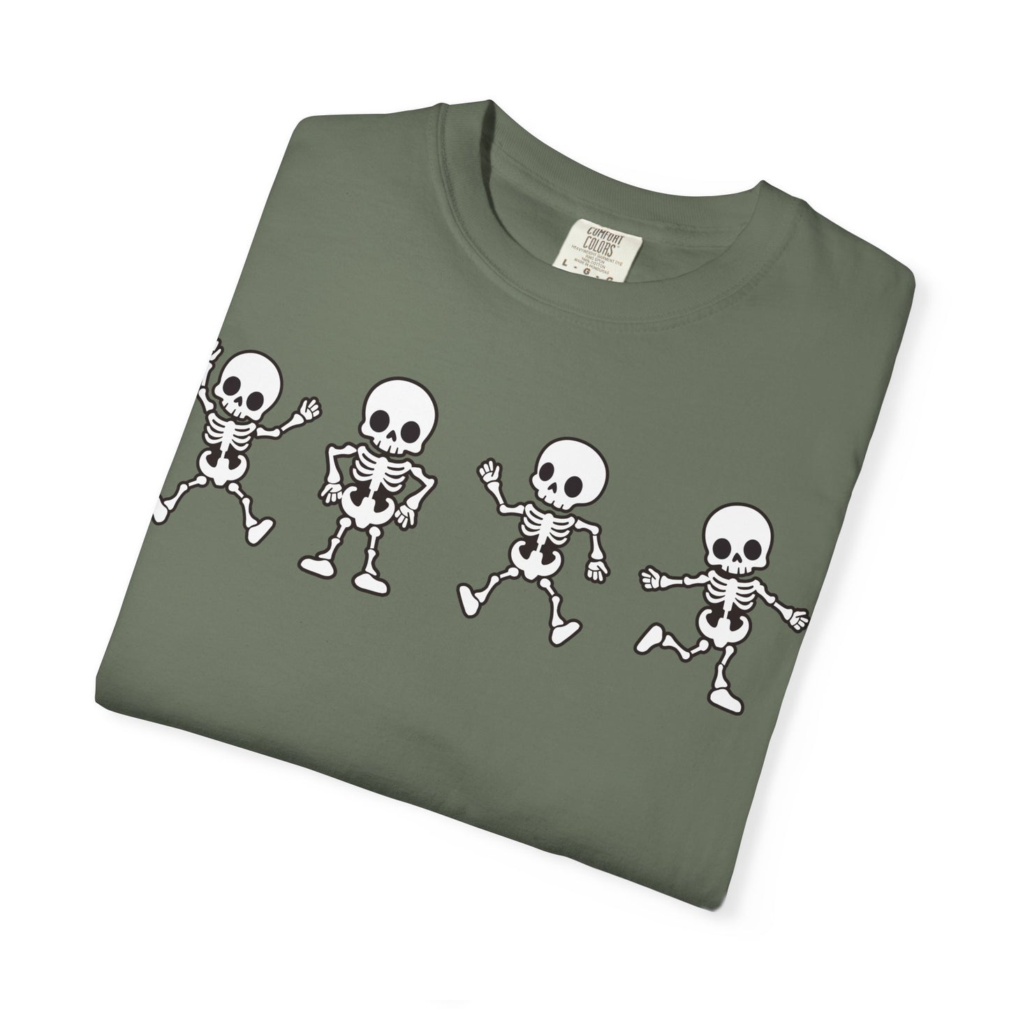 Dancing Skeletons Halloween T-Shirt – Fun Spooky Graphic Tee for Adults & Teens