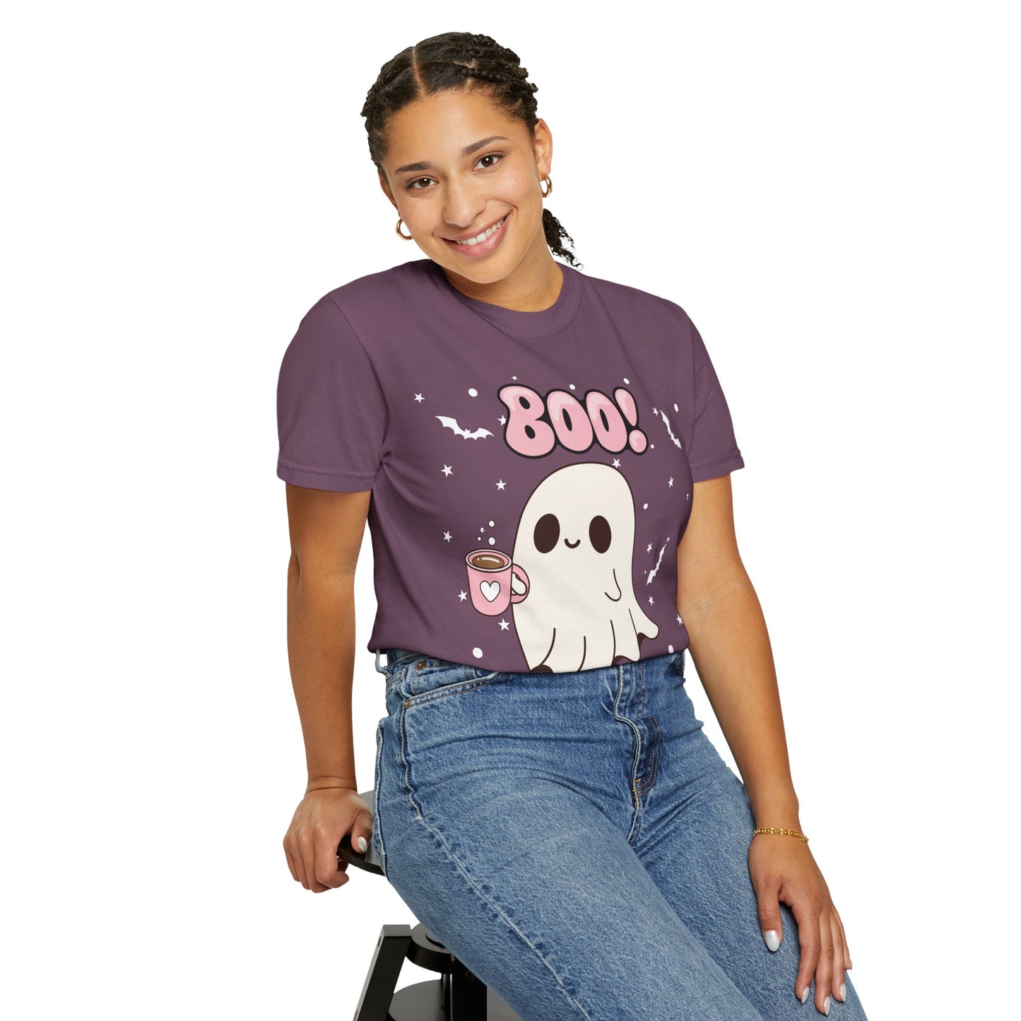 BOO Ghost Tee - Unisex Garment-Dyed T-shirt
