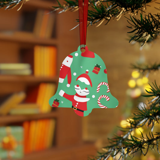 Durable Christmas Metal Ornaments – Bell, Tree, Round & Oval Shapes