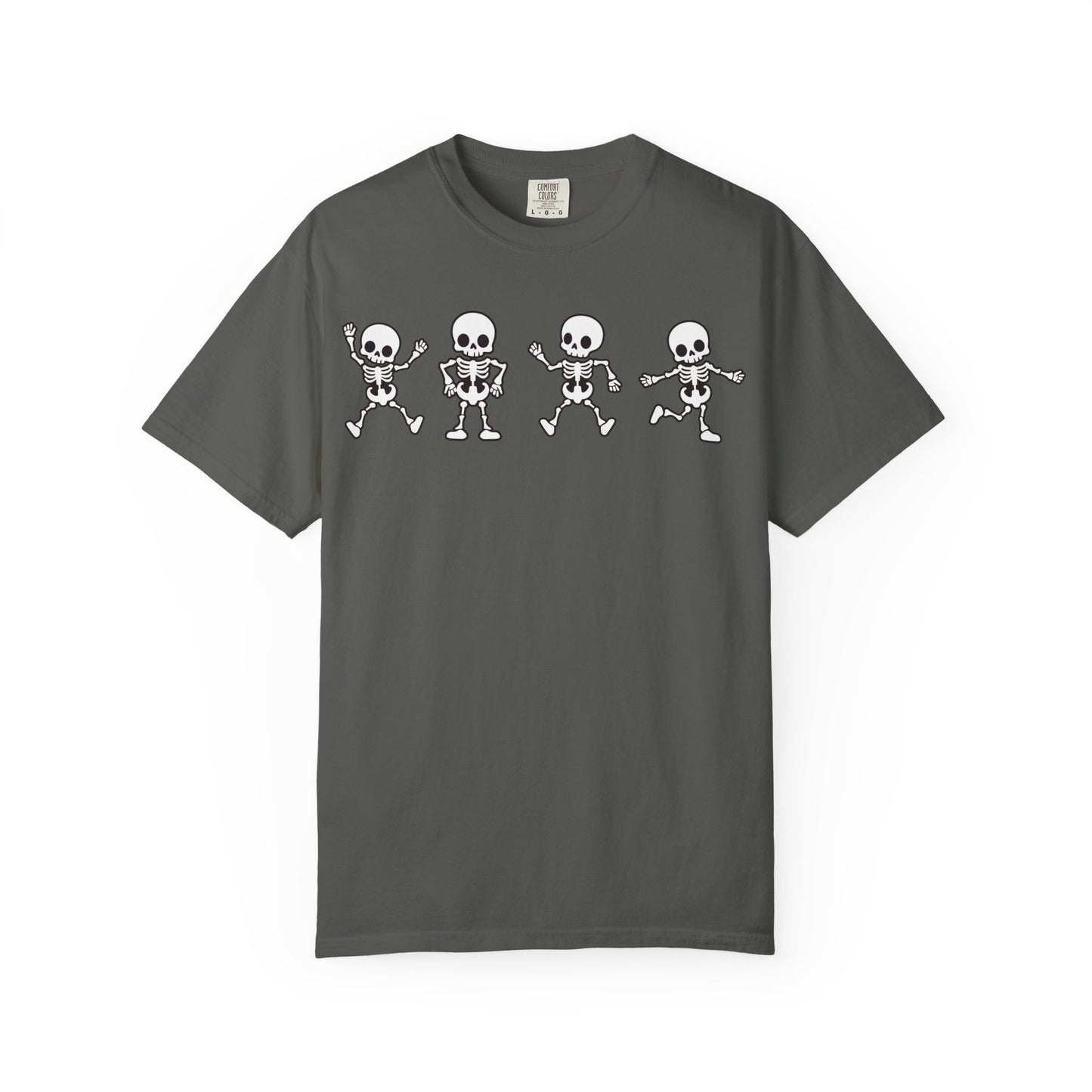 Dancing Skeletons Halloween T-Shirt – Fun Spooky Graphic Tee for Adults & Teens