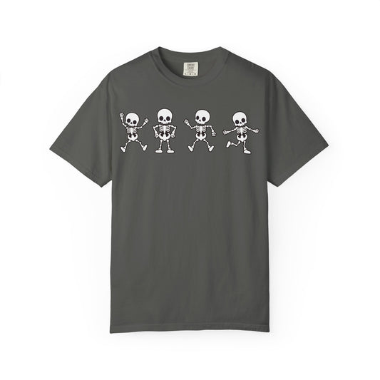Dancing Skeletons Halloween T-Shirt – Fun Spooky Graphic Tee for Adults & Teens