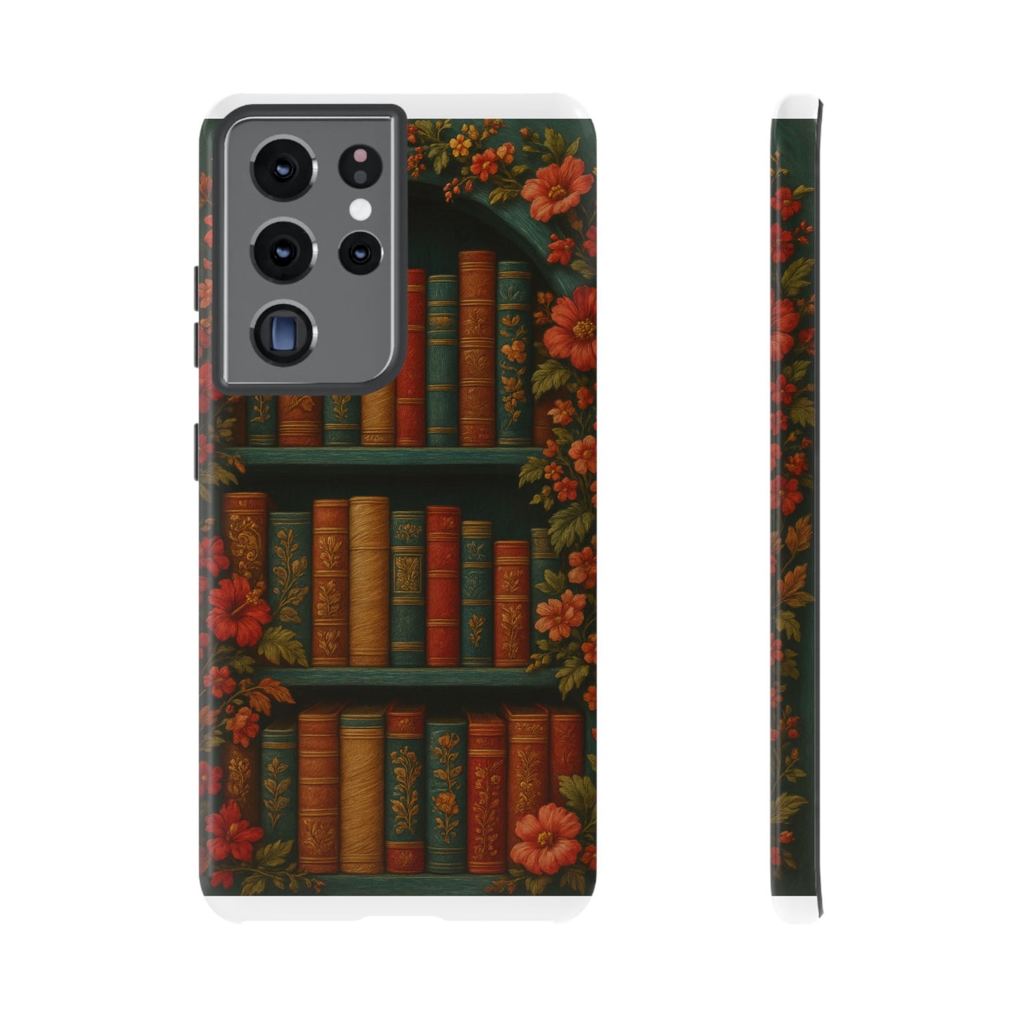 Phone Case - Bookshelf Vintage Book Lover's iPhone & Samsung Cover