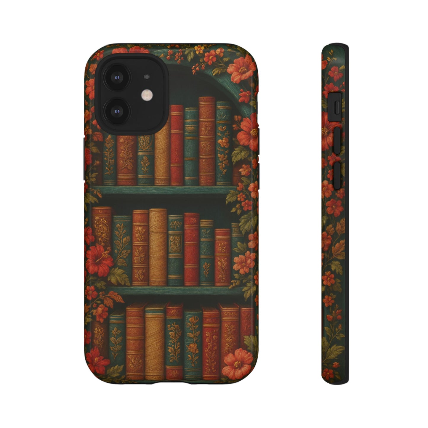 Phone Case - Bookshelf Vintage Book Lover's iPhone & Samsung Cover