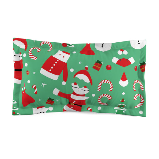 Christmas Microfiber Pillow Sham – Soft & Festive Decorative Bedding Cover