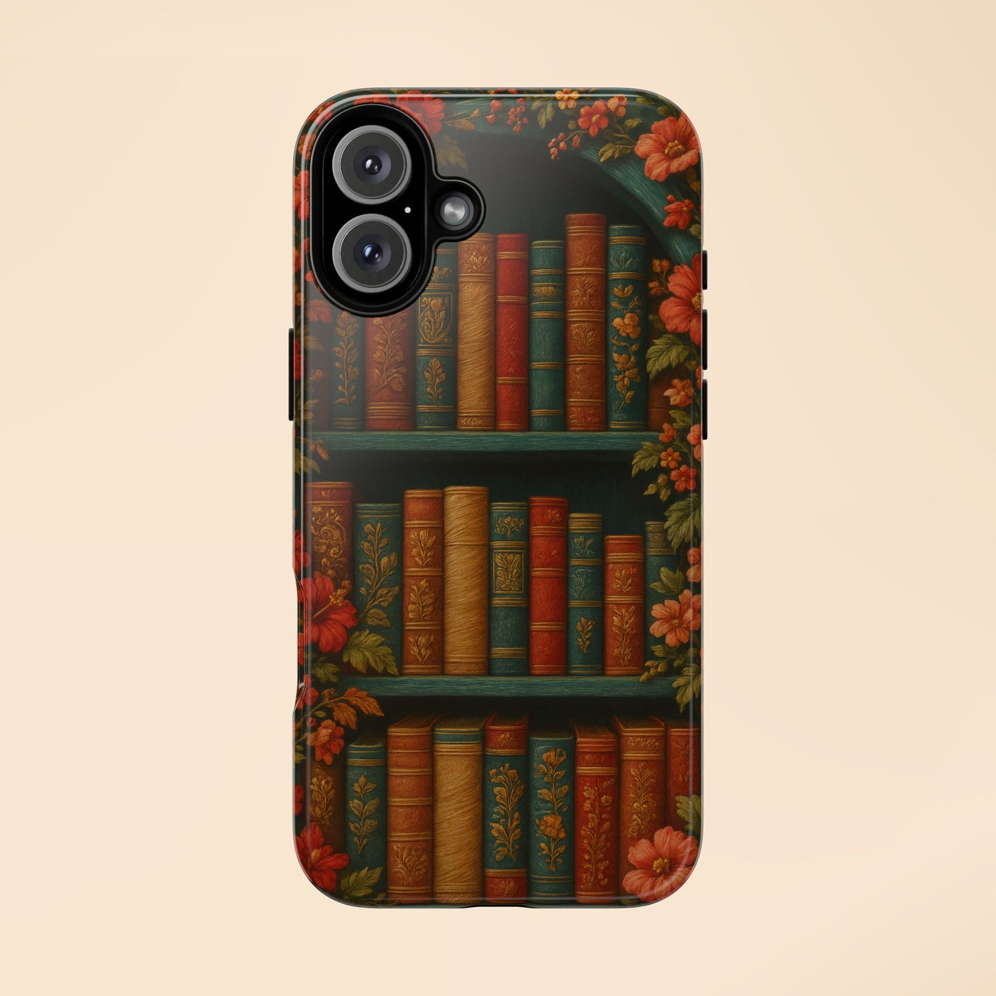Phone Case - Bookshelf Vintage Book Lover's iPhone & Samsung Cover