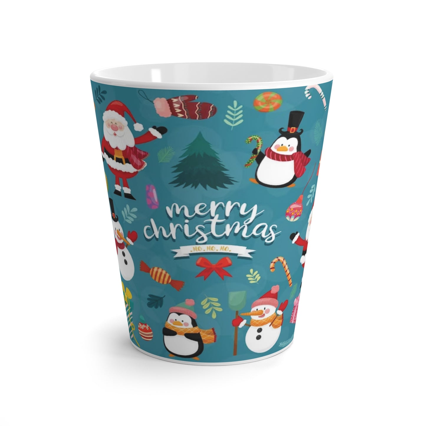Christmas Latte Mug – 12oz Festive Ceramic Coffee Cup