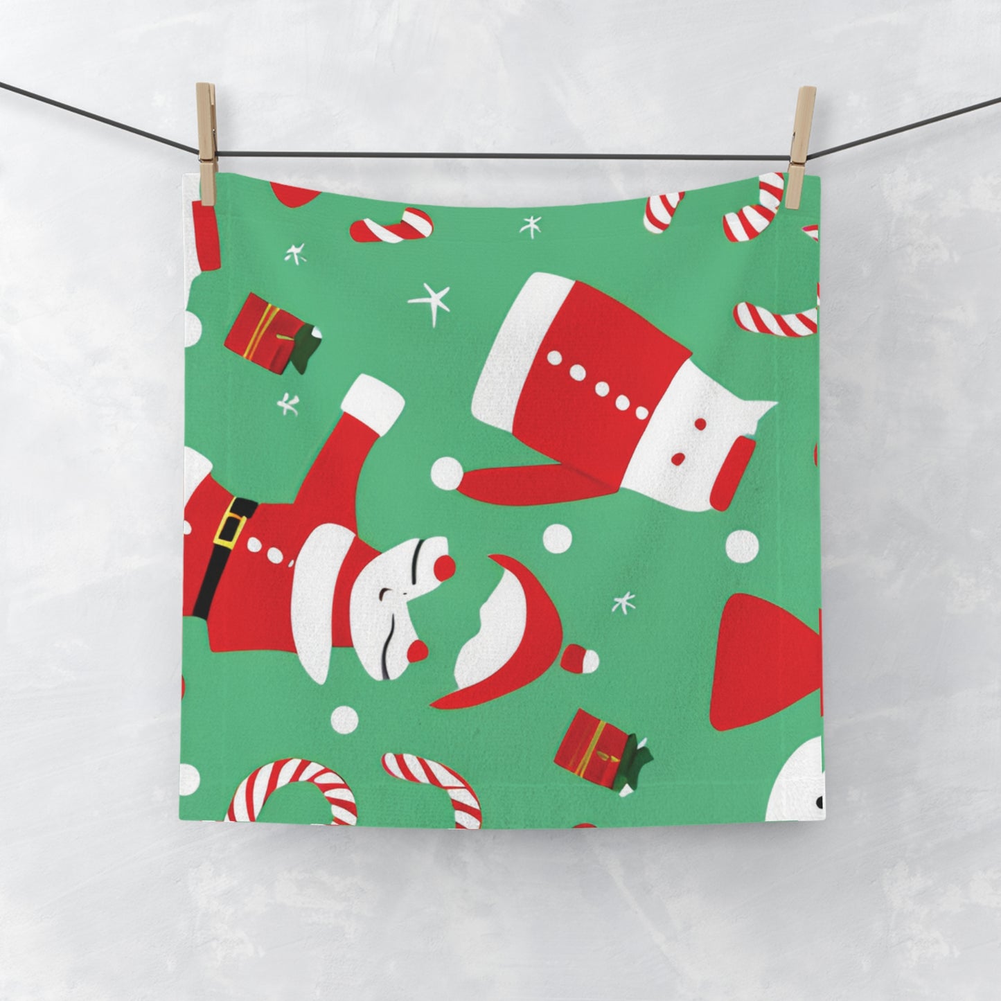 Festive Christmas Face Towel – Soft & Absorbent Holiday Hand & Makeup Cloth