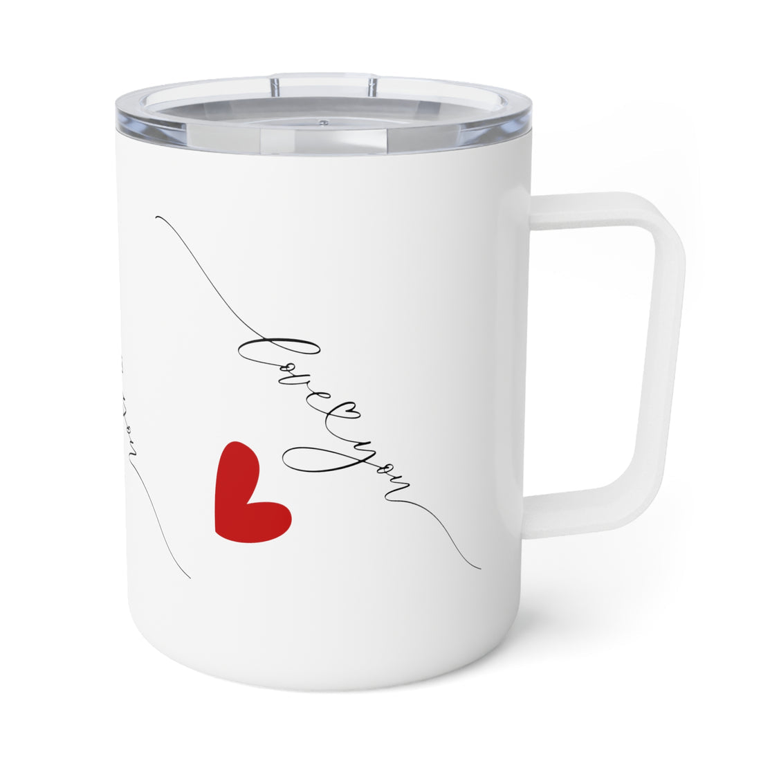 Love You Insulated Travel Coffee Mugs for Valentine's Day, 10 oz