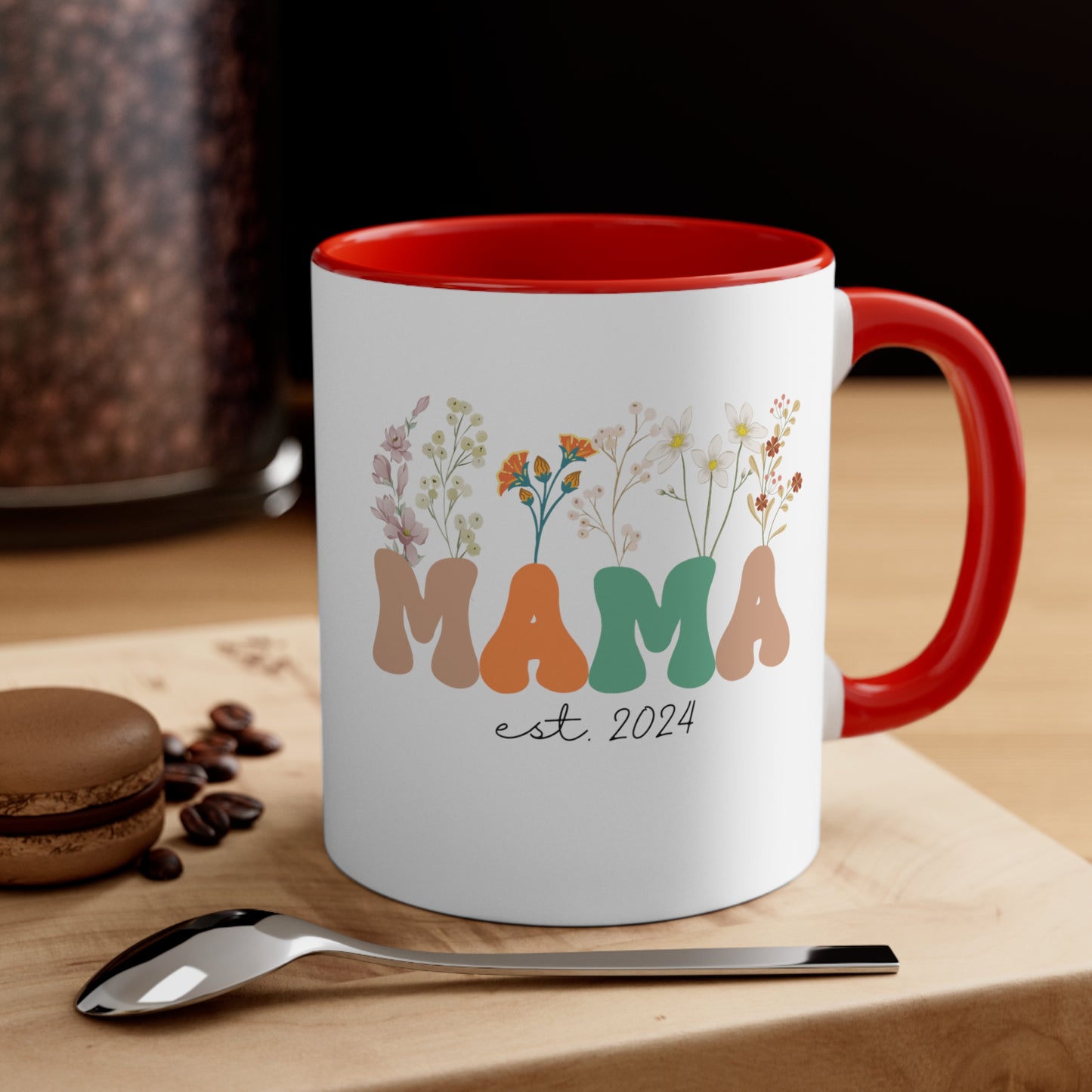 Mama Est 2024 Mug, Custom Birthday Mug for Mom