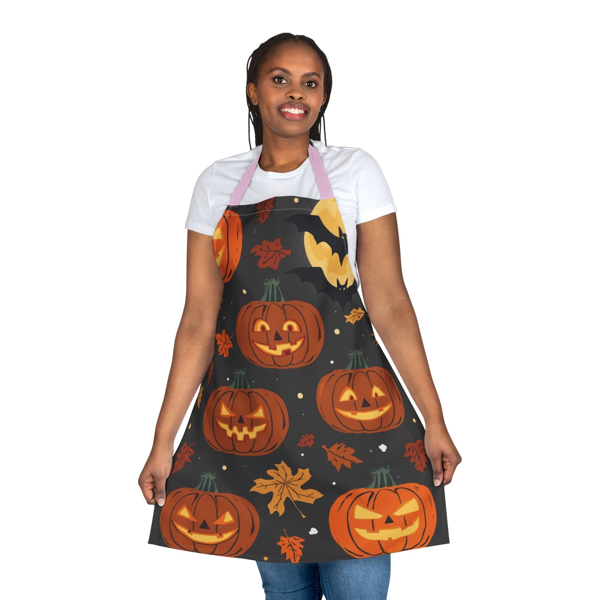 Halloween Apron – Festive Apron for Baking, Cooking, and Halloween Parties