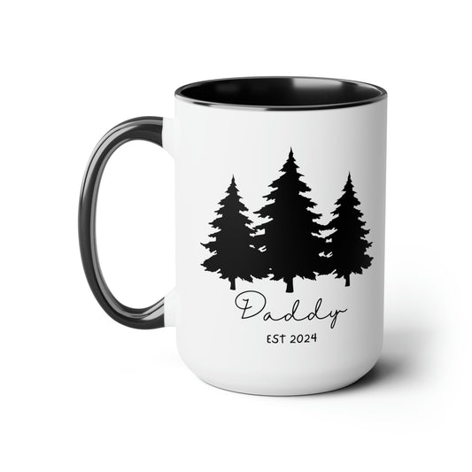 Daddy Est 2024 Custom Birth Year Mug, Father's Day Gift